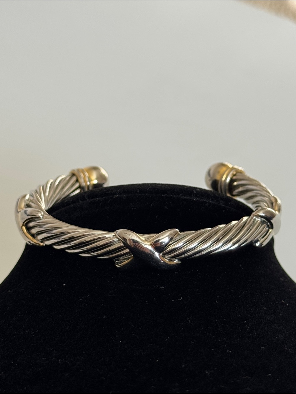 Chunky X Cuff Bracelet